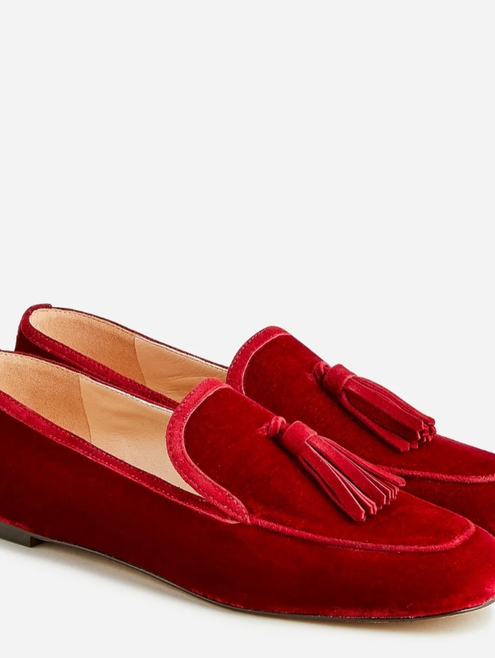Marie tassel loafers in velvet